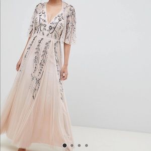 ASOS DESIGN Maxi Dress with Cape Back